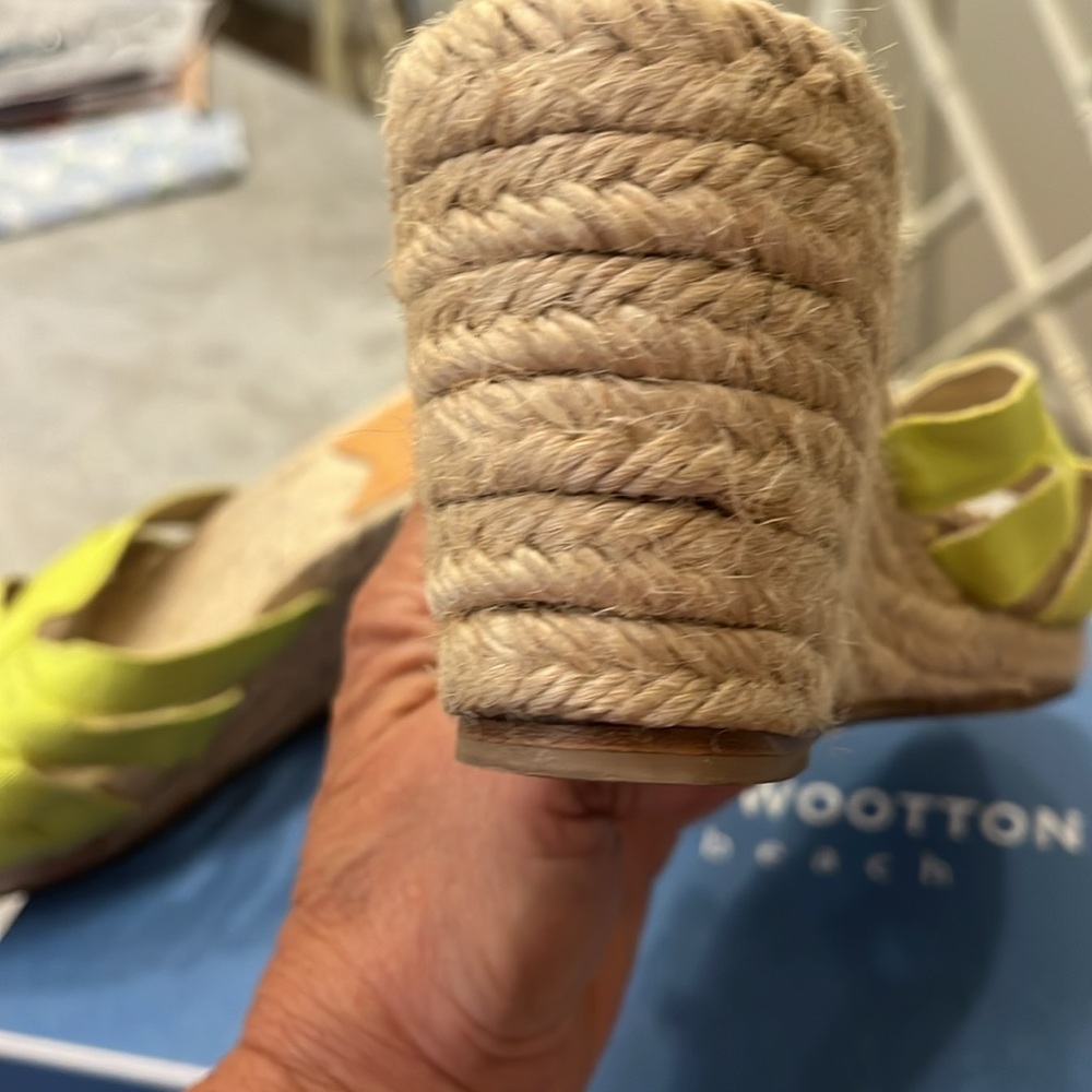 Stubbs And Wootton Lime Green Slides Size38 - image 3